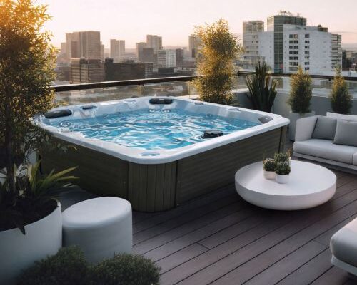 Hidromasažni bazen Sanotechnik Palma bijeli 190x190x86 cm