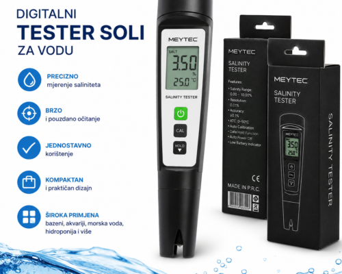 MEYTEC digitalni tester soli za mjerenje saliniteta vode